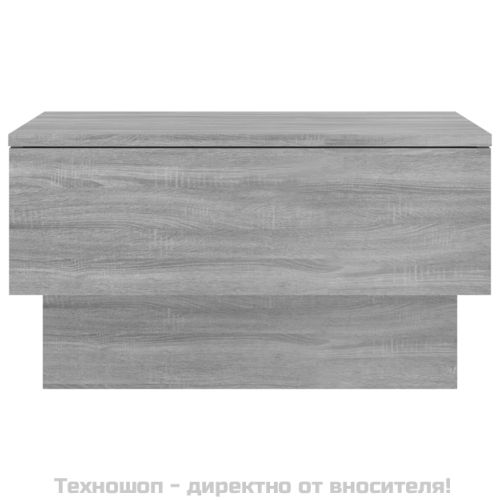 Нощни шкафчета за стенен монтаж, 2 бр, сив сонома