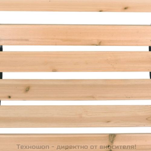 Градинска пейка, 122 cм, дърво