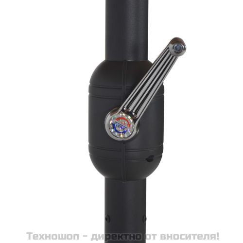 Градински чадър с алуминиев прът, 460x270 см, керемиден