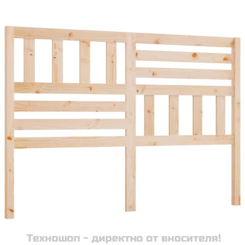 Горна табла за легло, 141x4x100 см, бор масив