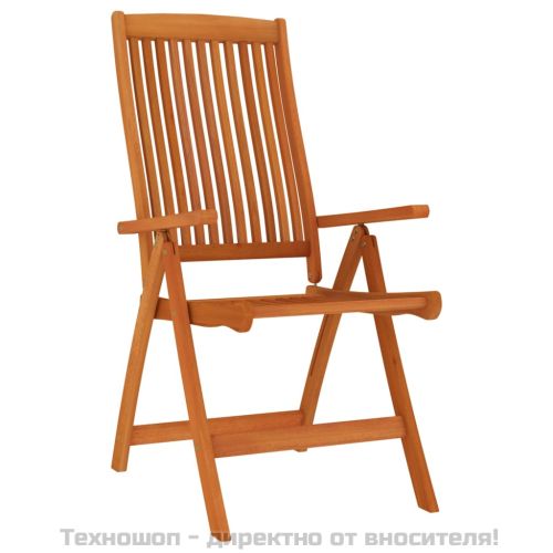 Градински трапезен комплект, 7 части, евкалиптово дърво масив