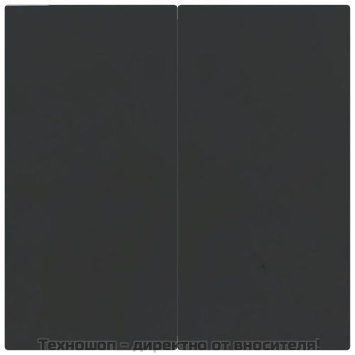 Градински трапезен комплект, 3 части, черен, полиратан