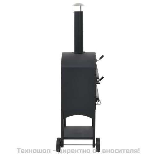 Фурна за пица на открито с керамичен камък за печене