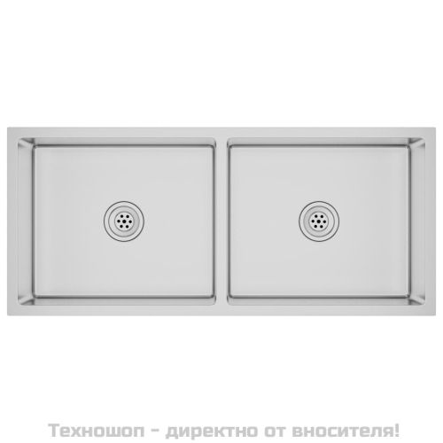 Ръчно изработена кухненска мивка, неръждаема стомана