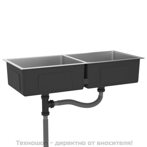 Ръчно изработена кухненска мивка, неръждаема стомана