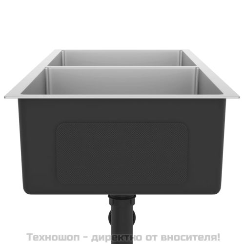 Ръчно изработена кухненска мивка, неръждаема стомана