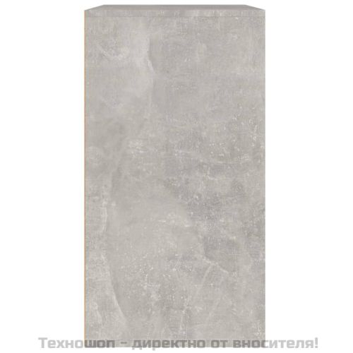 Козметичен шкаф, бетонно сив, 80x40x75 см, инженерно дърво