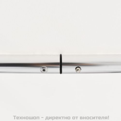 Тента за лодка, 3 дъги, бяла, 183x140x137 см