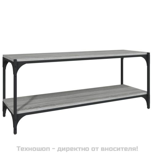 ТB шкаф, сив сонома, 100x33x41 см, инженерно дърво и стомана