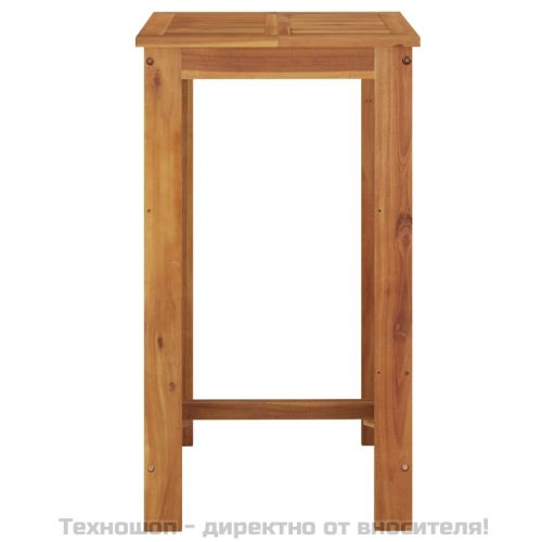Градинска бар маса 60x60x105 см масивна акация