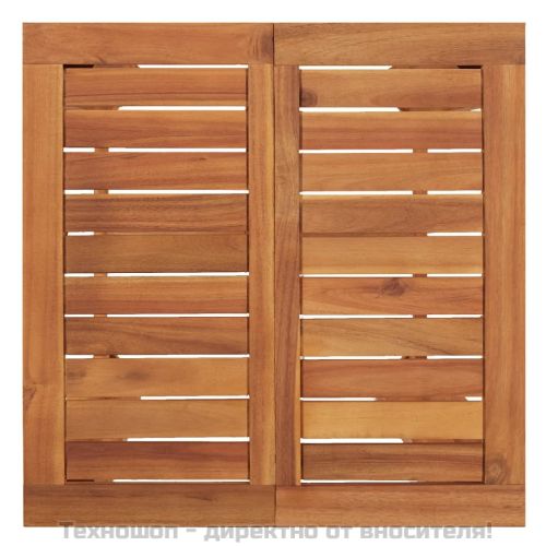 Градинска бар маса 60x60x105 см масивна акация
