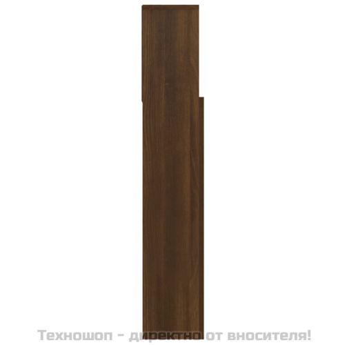 Табла за легло тип шкаф, кафяв дъб, 100x19x103,5 см