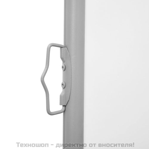 Прибираща се странична тента, кремава, 120x1000 см