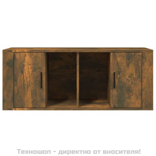 ТB шкаф, опушен дъб, 100x35x40 см, инженерно дърво