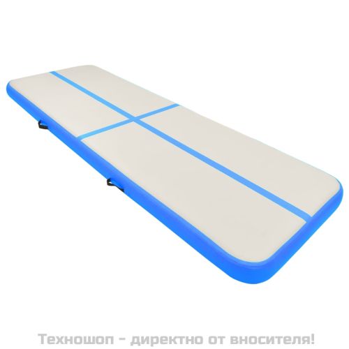 Надуваем дюшек за гимнастика с помпа, 500x100x15 см, PVC, син