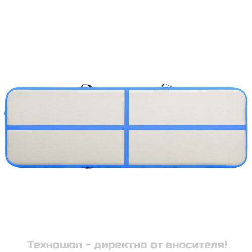 Надуваем дюшек за гимнастика с помпа, 500x100x15 см, PVC, син