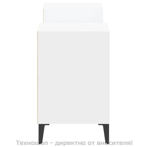 ТB шкаф, бял, 160x35x55 см, инженерно дърво