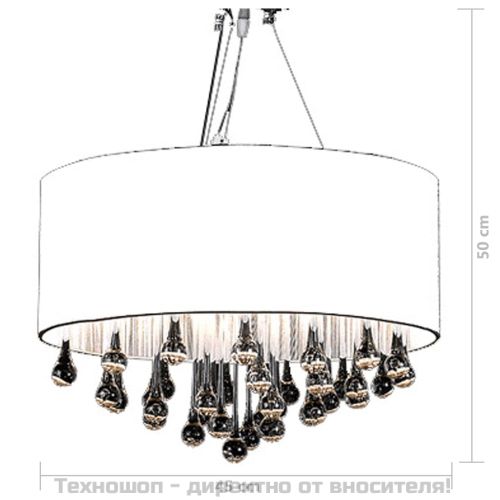 Полилей с 85 кристала, бял