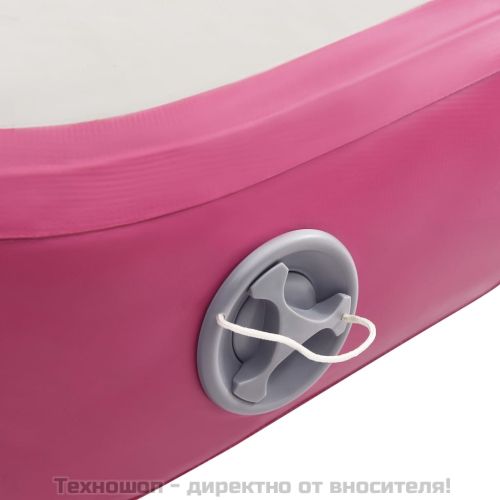Надуваем дюшек за гимнастика с помпа, 300x100x15 см, PVC, розов