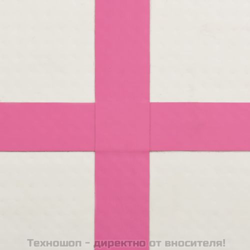 Надуваем дюшек за гимнастика с помпа, 300x100x15 см, PVC, розов