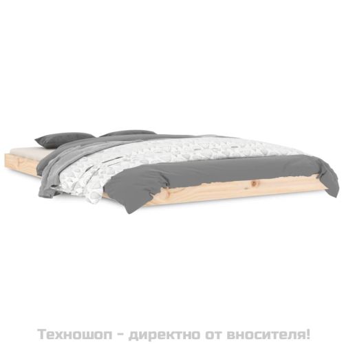 Рамка за легло 120x190 см Small Double масивно дърво бор