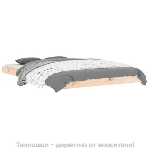 Рамка за легло 120x190 см Small Double масивно дърво бор