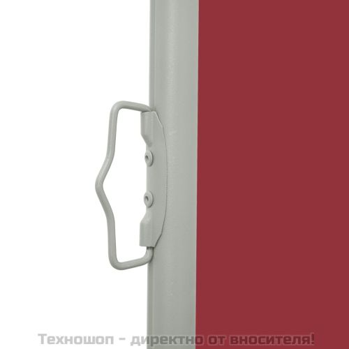 Прибираща се дворна странична тента, 170x300 см, червена