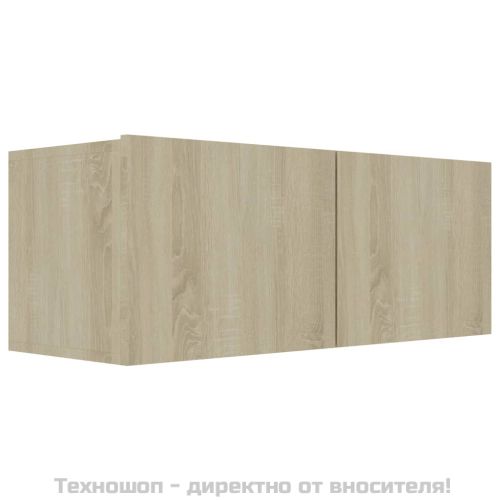 ТВ шкаф, дъб сонома, 80x30x30 см, инженерно дърво