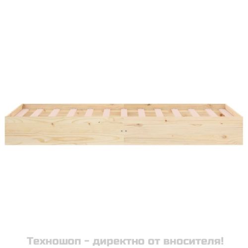 Рамка за легло, масивно дърво, 75x190 см, Small Single