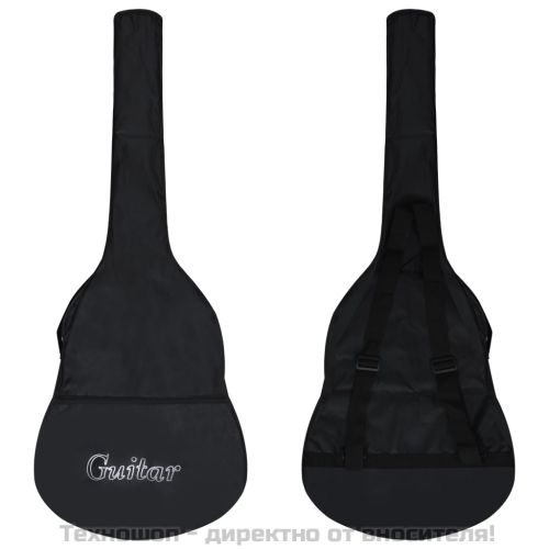 Комплект уестърн класическа китара 12 части 6 струни синя 38"