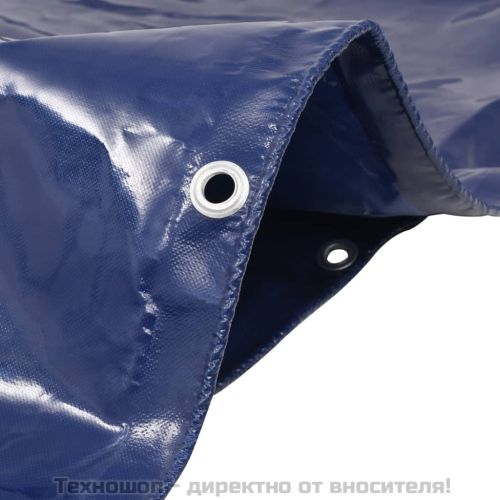 Брезентово платнище, 650 гр/м², 4x4 м, цвят син