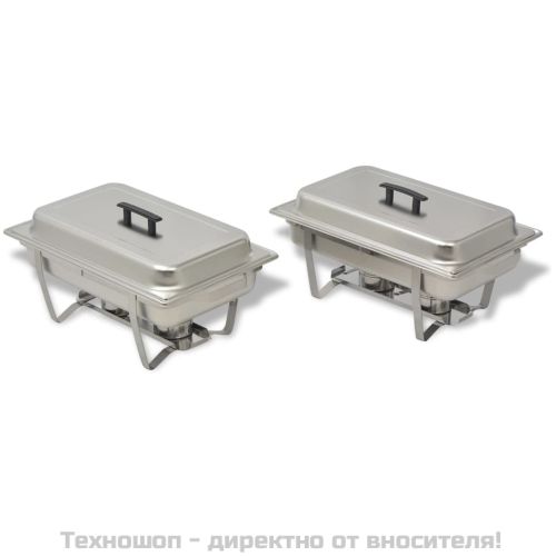 Комплект съдове за бен мари, 2 бр, неръждаема стомана