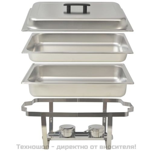 Комплект съдове за бен мари, 2 бр, неръждаема стомана