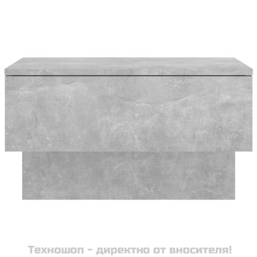 Нощно шкафче за стенен монтаж, бетонно сиво