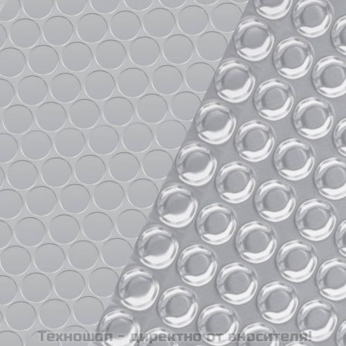 Покривало за басейн, сребристо, 450x220 см, PE