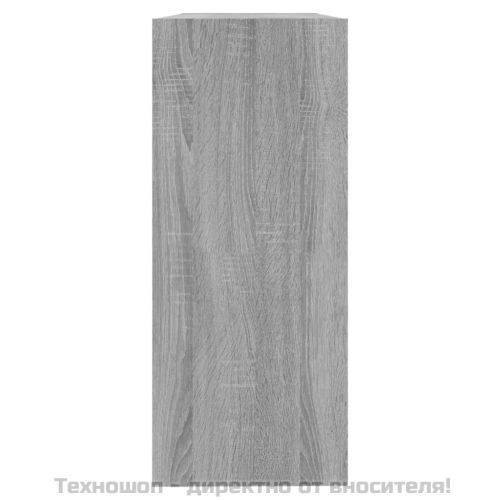 Библиотека/разделител за стая, сив сонома, 100x30x72 см