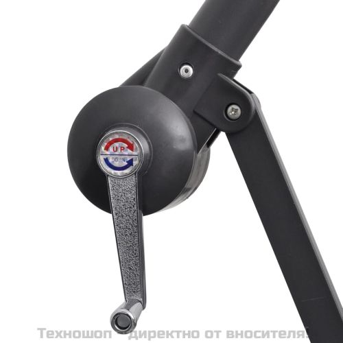 Конзолен градински чадър 3 м пясъчнобял