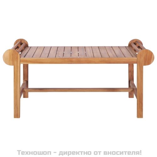 Маса за кафе, 100x50x45 см, тиково дърво масив