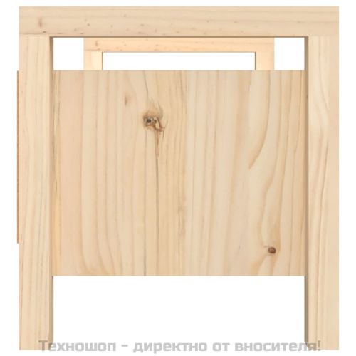 Пейка за антре, 80x40x43 см, борово дърво масив