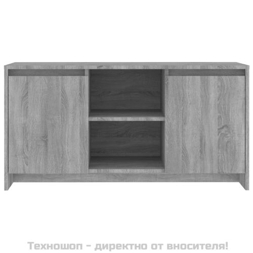 ТВ шкаф, сив сонома, 102x37,5x52,5 см, инженерно дърво
