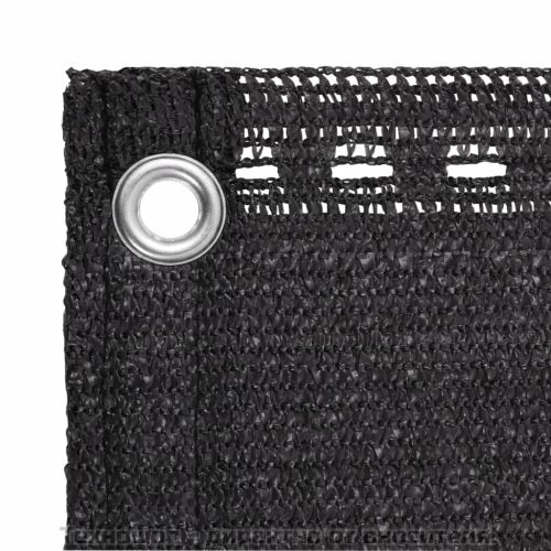 Балконски екран, HDPE, 75x600 см, антрацитно сиво