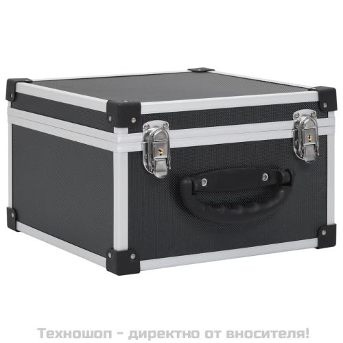 CD куфар за 40 диска, алуминий, ABS, черен
