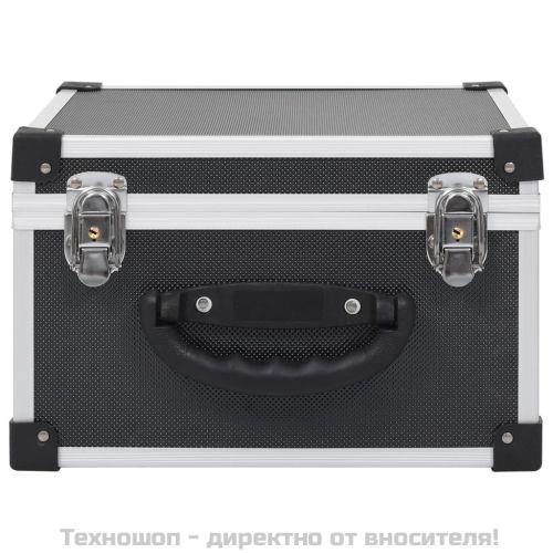 CD куфар за 40 диска, алуминий, ABS, черен