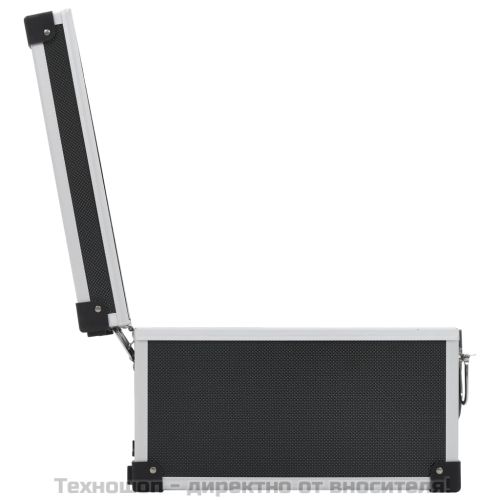 CD куфар за 40 диска, алуминий, ABS, черен