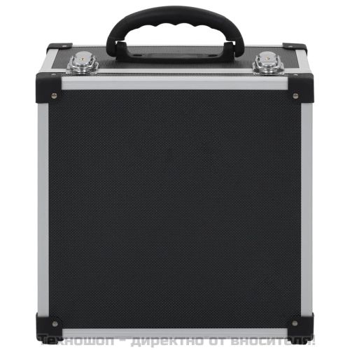 CD куфар за 40 диска, алуминий, ABS, черен