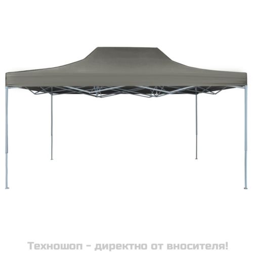 Професионална сгъваема парти шатра, 3х4 м, стомана, антрацит