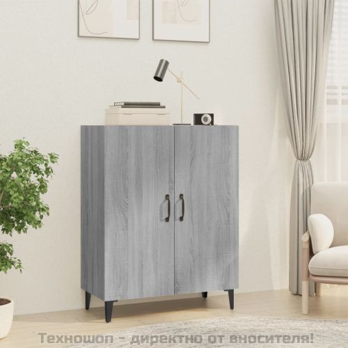 Сайдборд, Сив сонома, 70x34x90 см, инженерно дърво