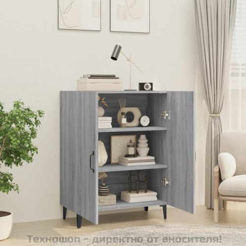 Сайдборд, Сив сонома, 70x34x90 см, инженерно дърво