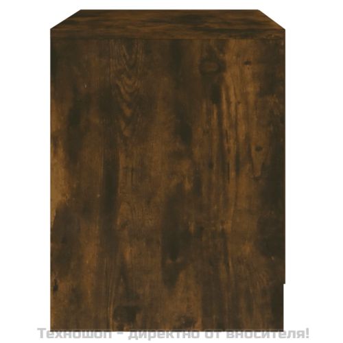 Нощни шкафчета 2 бр опушен дъб 45x34,5x44,5 см инженерно дърво