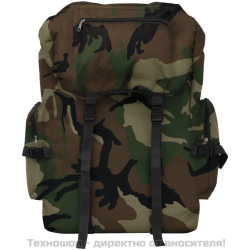 Раница, стил "войнишка", 65 л, камуфлажна